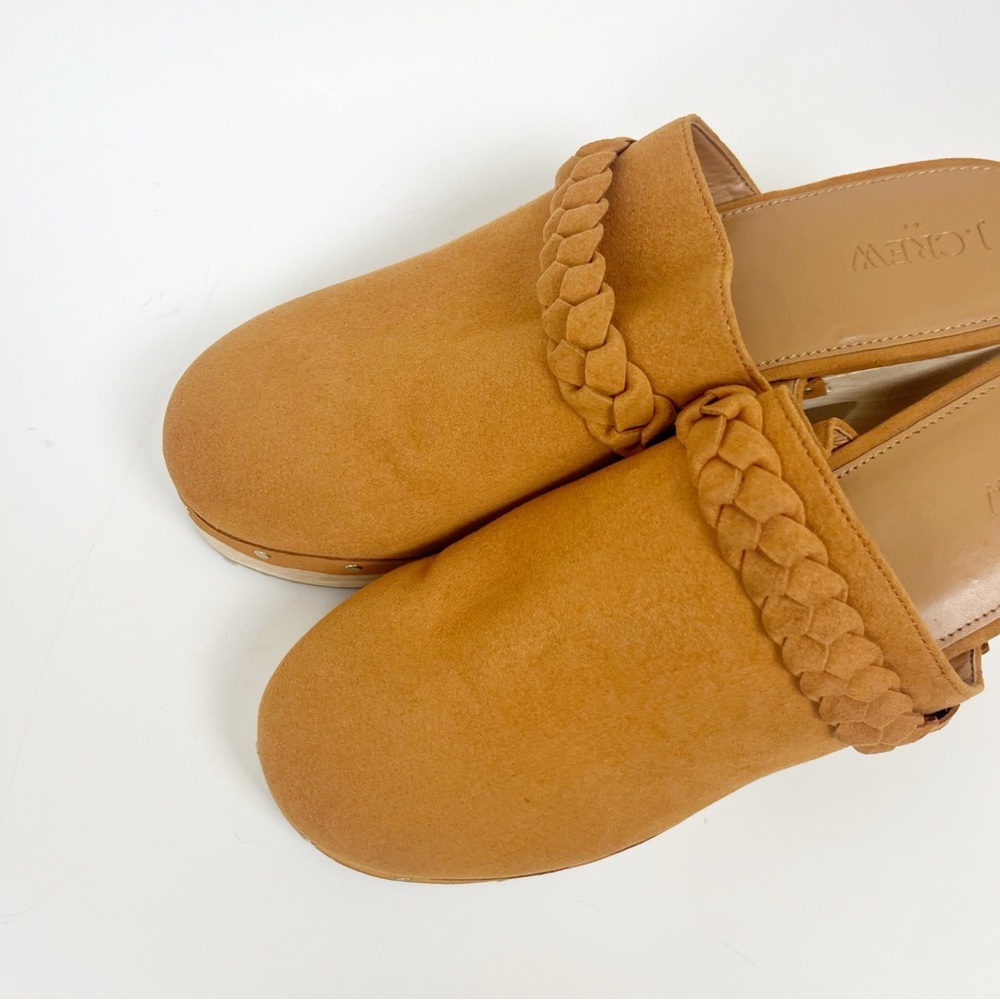 J. Crew Suede Braided Brown Clogs Size 9.5 - Picture 6 of 7